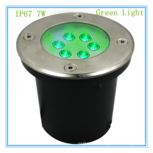 Alibaba экспресс светодиодов подземный свет IP67 водонепроницаемый 7 Вт светодиодные подземный свет зеленый источник для красивой сцене